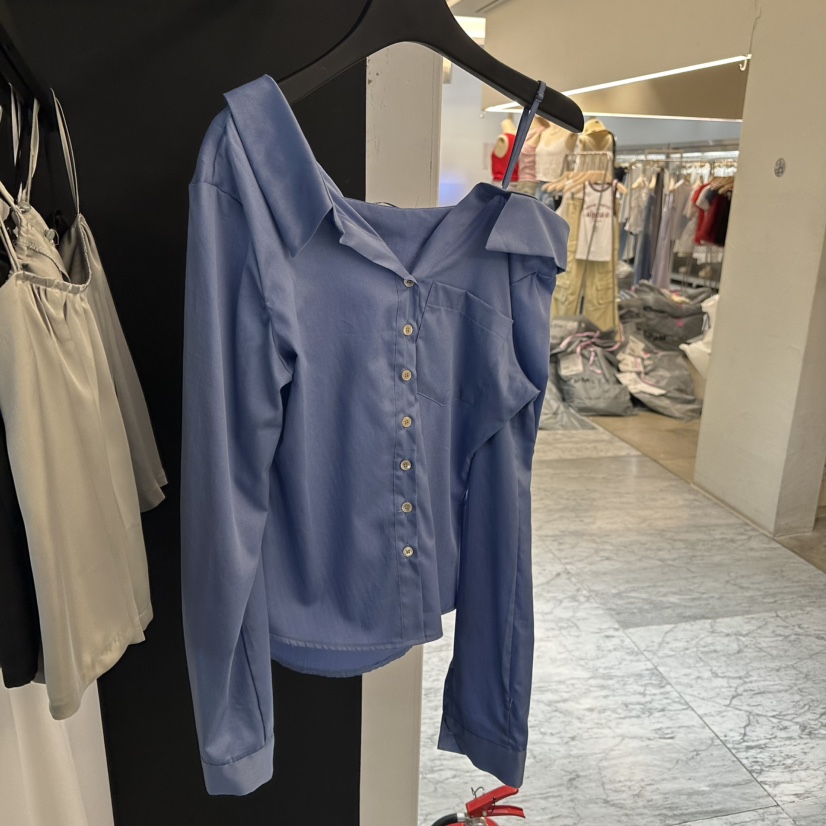 PROJECT WAVE-P韓國直郵㊣女士新品休閑熱賣時尚襯衫蕾絲衫PROJECT WAVE襯衫/蕾絲衫圖色2