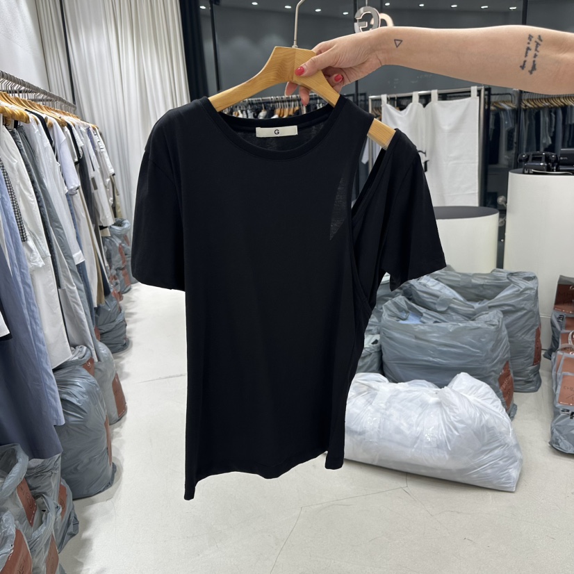 TREND SELLER/G東大門㊣實拍女裝新品推薦真品人氣職業T恤G/TREND SELLERT恤圖色2