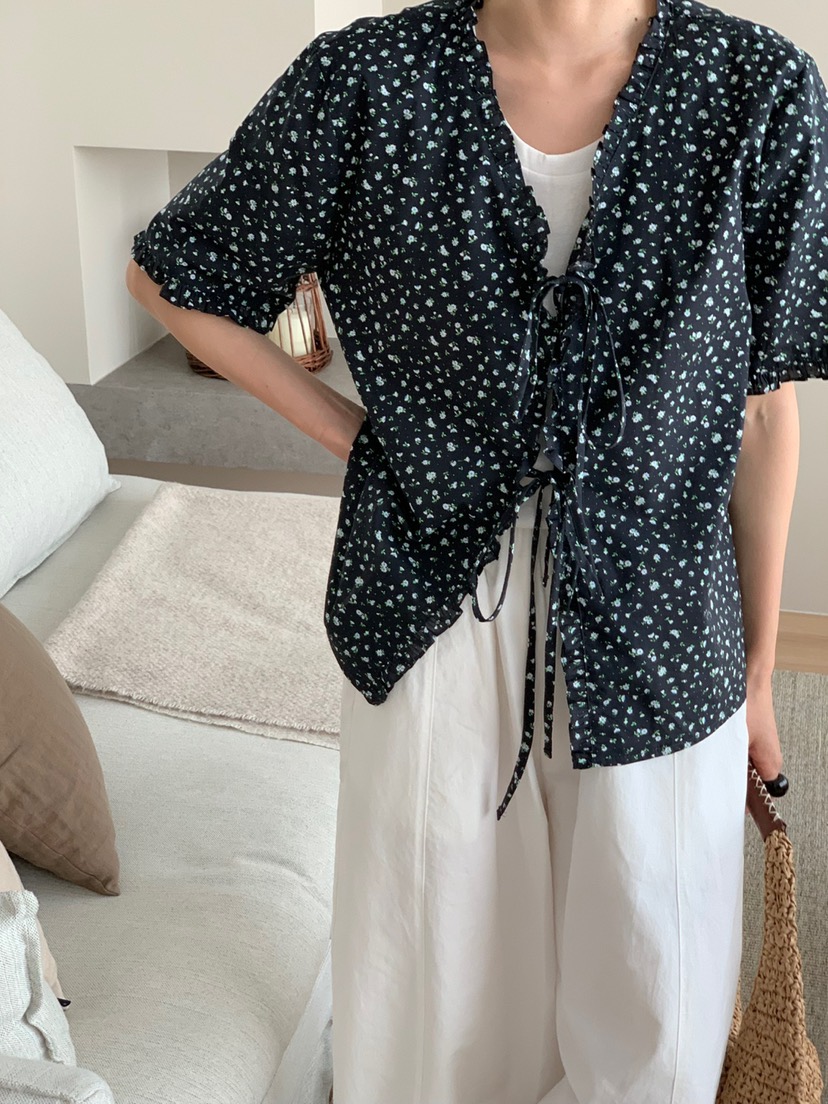 RIVER RAIN韓國代購㊣女裝新款真品25春夏職業人氣襯衫蕾絲衫RIVER RAIN襯衫/蕾絲衫