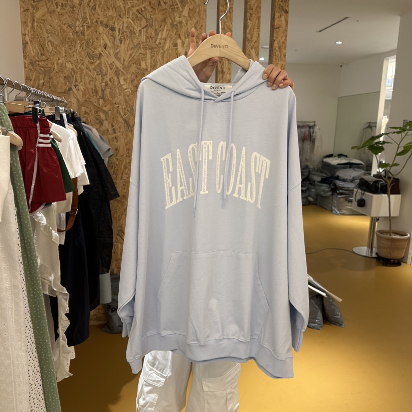 DE VENTI韓國直郵㊣女士新品人氣熱賣職業真品25春夏衛衣連帽衫DE VENTI衛衣