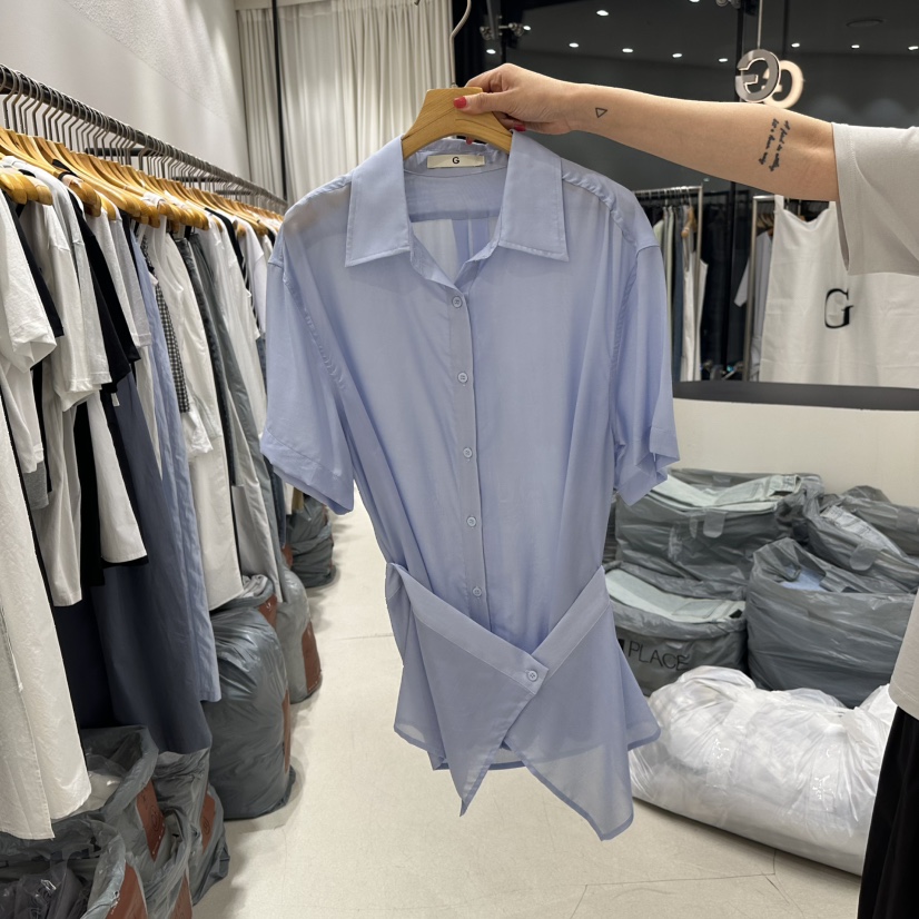 TREND SELLER/G韓國直郵㊣女裝新品真品熱賣人氣襯衫蕾絲衫G/TREND SELLER襯衫/蕾絲衫圖色2