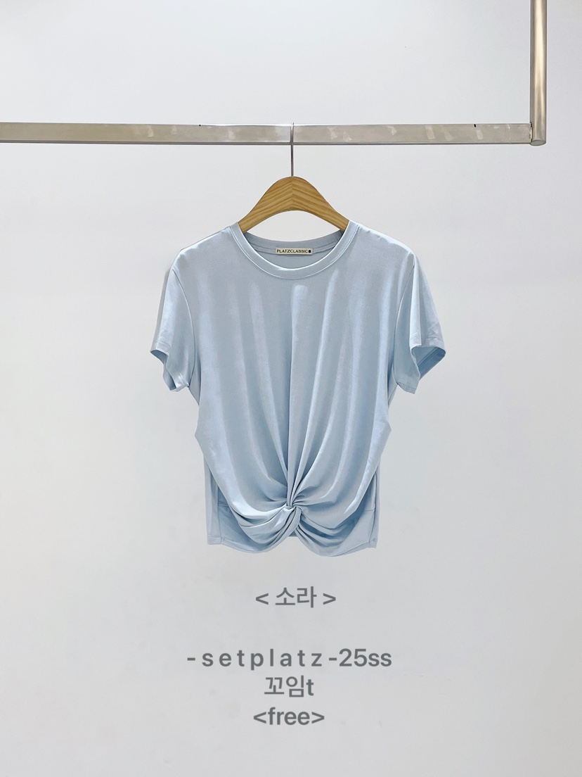 SETPLATZ東大門㊣實拍女士新品推薦熱賣人氣25春夏休閑時尚T恤PLATZCLASSICT恤圖色2