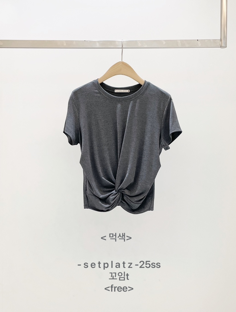 SETPLATZ東大門㊣實拍女士新品推薦熱賣人氣25春夏休閑時尚T恤PLATZCLASSICT恤圖色3