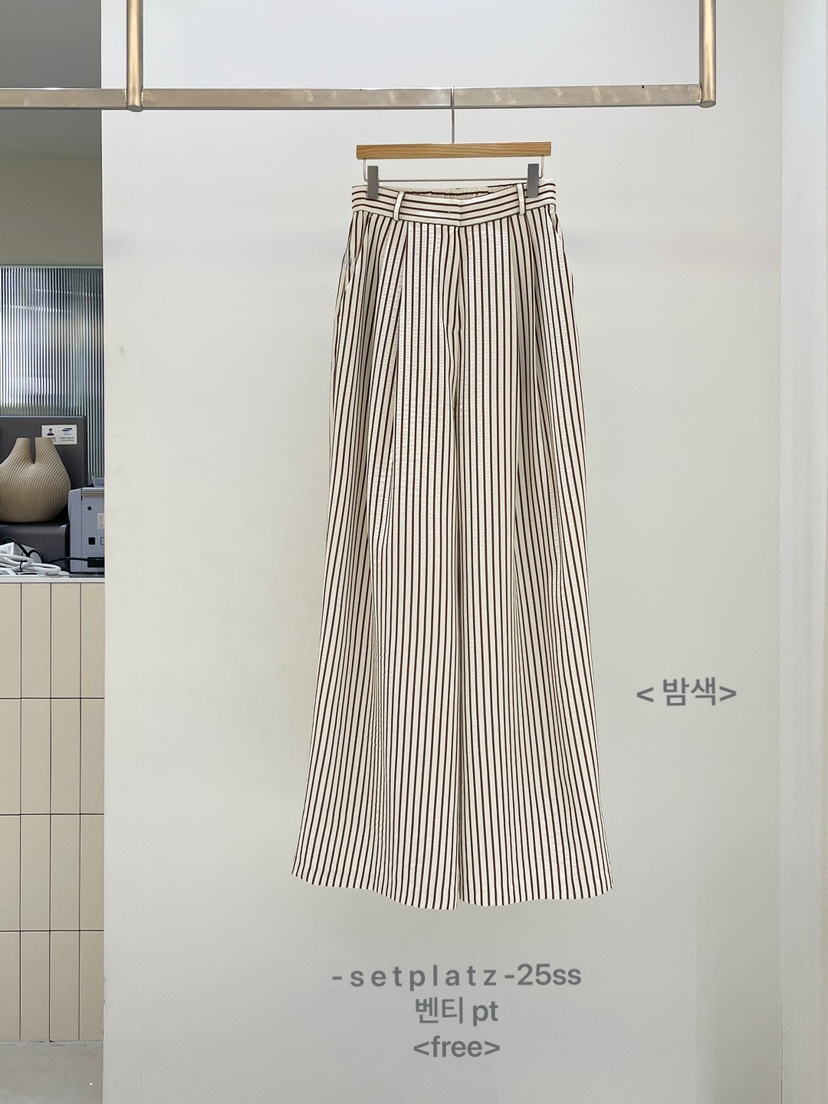 SETPLATZ東大門㊣代購女士新品熱賣推薦真品25春夏休閑休閑褲PLATZCLASSIC休閑褲圖色4