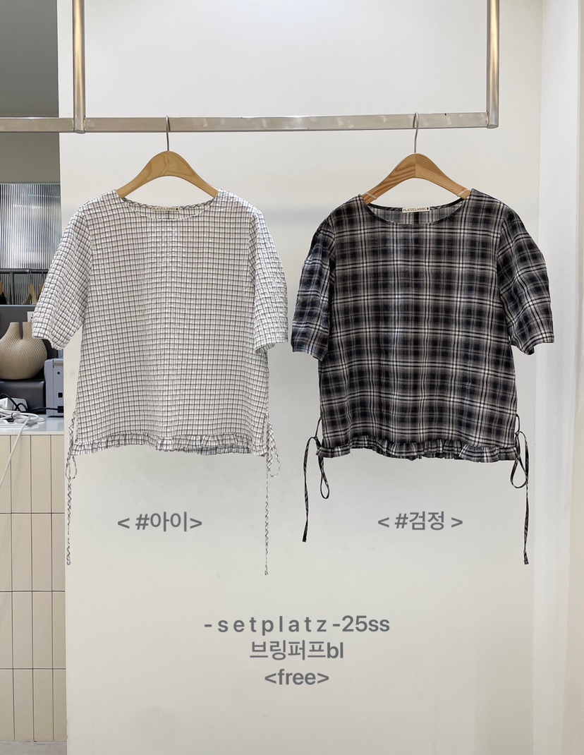 SETPLATZ東大門㊣直郵女裝新品真品職業時尚25春夏襯衫蕾絲衫PLATZCLASSIC襯衫/蕾絲衫