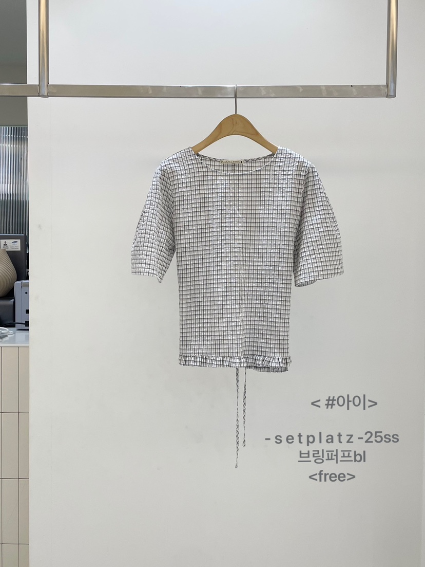 SETPLATZ東大門㊣直郵女裝新品真品職業時尚25春夏襯衫蕾絲衫PLATZCLASSIC襯衫/蕾絲衫