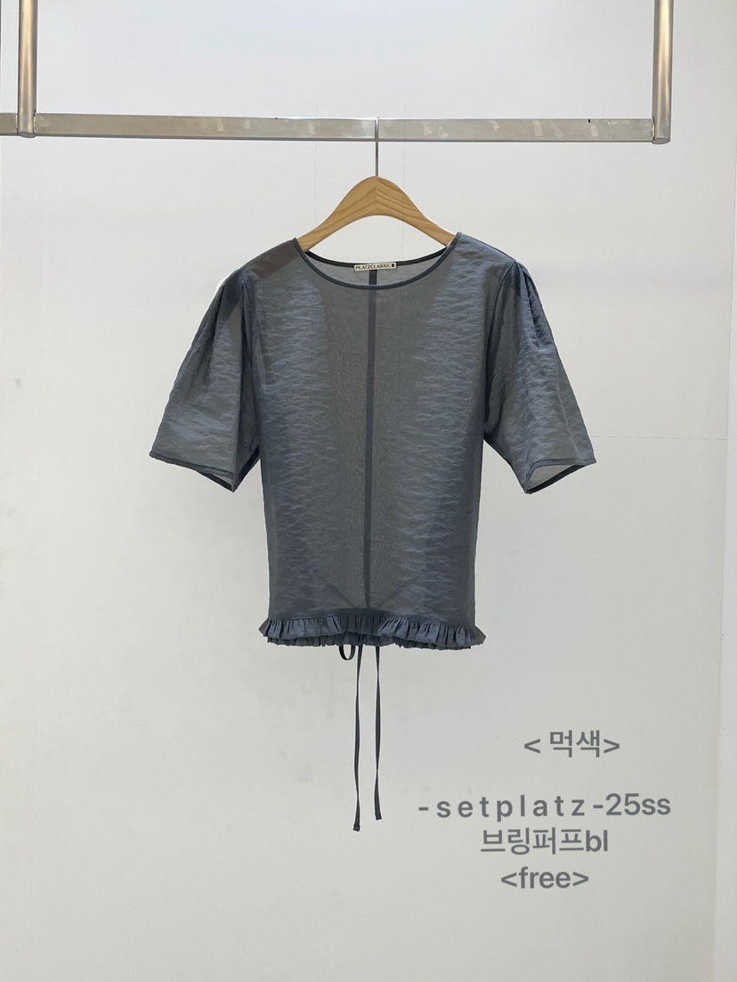SETPLATZ東大門㊣直郵女裝新品真品職業時尚25春夏襯衫蕾絲衫PLATZCLASSIC襯衫/蕾絲衫圖色3
