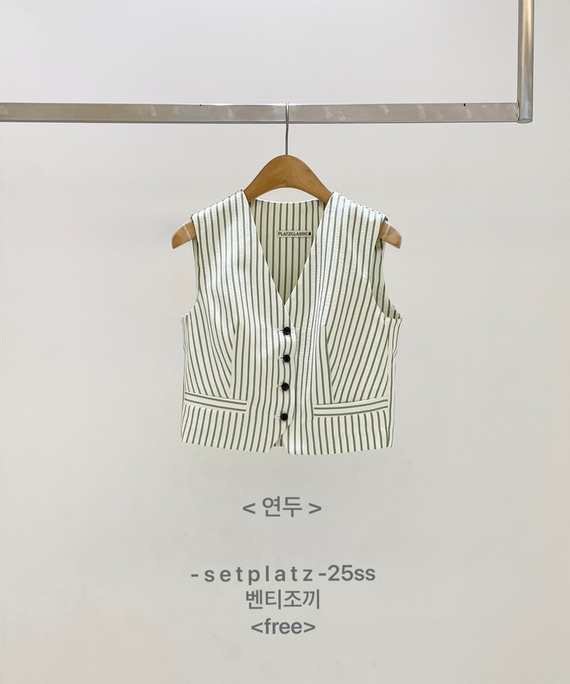SETPLATZ東大門㊣直郵女裝新品25春夏熱賣休閑推薦職業馬甲PLATZCLASSIC馬甲圖色2