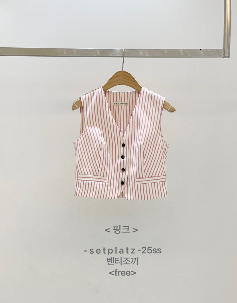 SETPLATZ東大門㊣直郵女裝新品25春夏熱賣休閑推薦職業馬甲PLATZCLASSIC馬甲圖色3