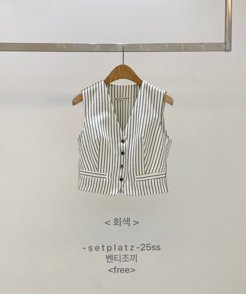 SETPLATZ東大門㊣直郵女裝新品25春夏熱賣休閑推薦職業馬甲PLATZCLASSIC馬甲圖色5