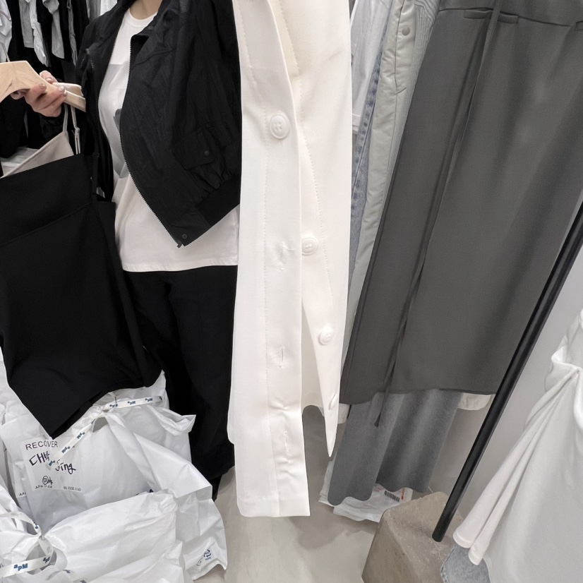 RECOVER東大門㊣直郵女裝新款休閑25春夏推薦真品吊帶背心紐扣RECOVER/MOMENT吊帶/背心