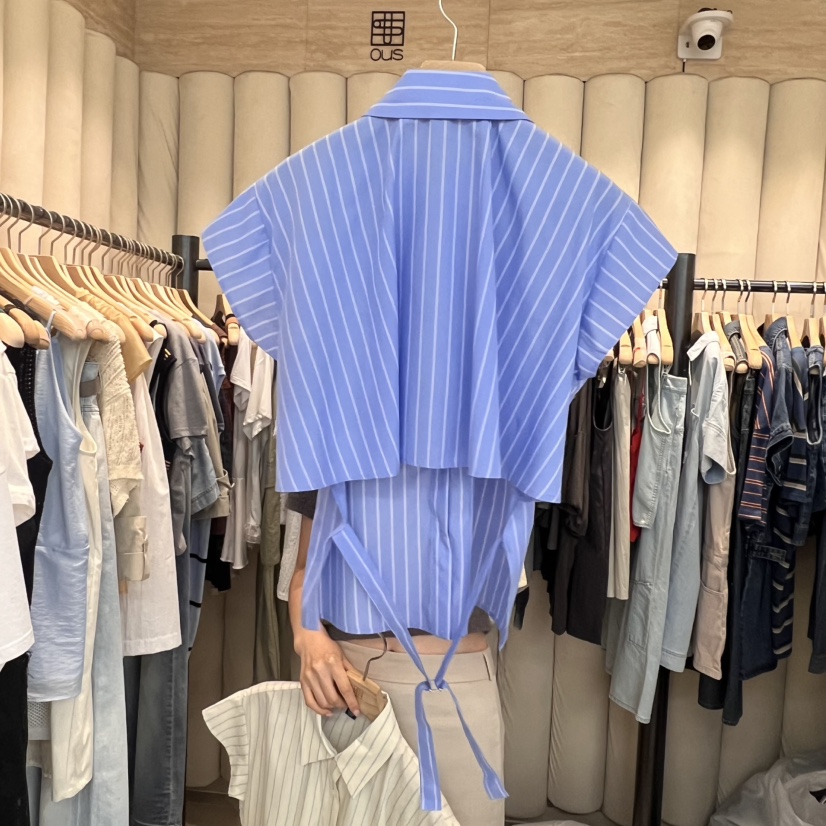 OUS/INCH-L東大門㊣直郵女裝新品休閑真品25春夏襯衫蕾絲衫OUS/INCH襯衫/蕾絲衫