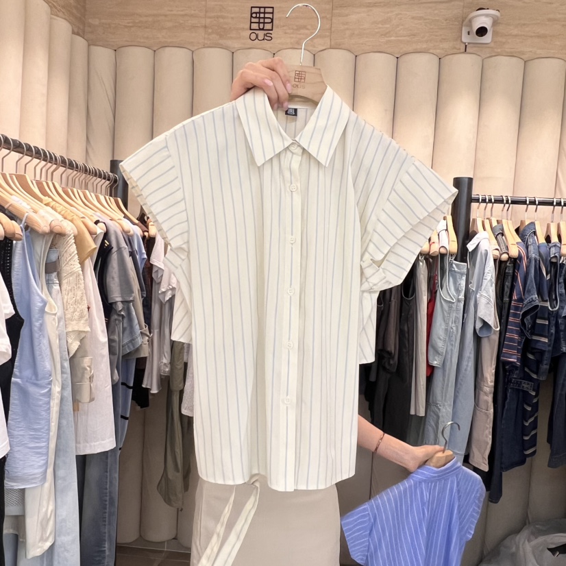 OUS/INCH-L東大門㊣直郵女裝新品休閑真品25春夏襯衫蕾絲衫OUS/INCH襯衫/蕾絲衫圖色2