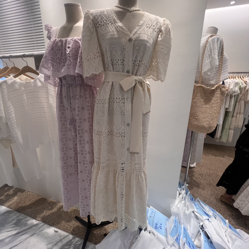 A東大門㊣代購女裝新品推薦職業休閑人氣真品熱賣連衣裙含腰帶A STORE連衣裙圖色2