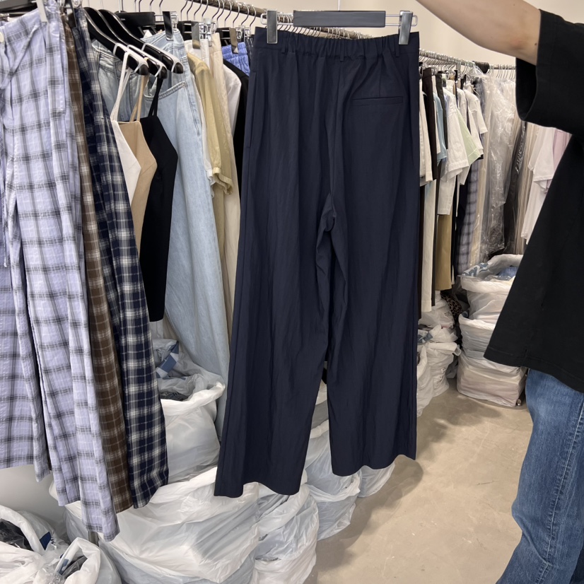 THE SECOND GROW東大門㊣直郵女士新款推薦時尚休閑褲條紋THE SECOND GROW休閑褲