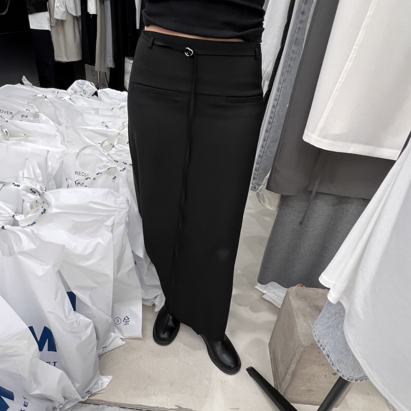 RECOVER韓國直郵㊣女士新品25春夏職業推薦半身裙中短裙含腰繩RECOVER/MOMENT半身裙/中短裙圖色2
