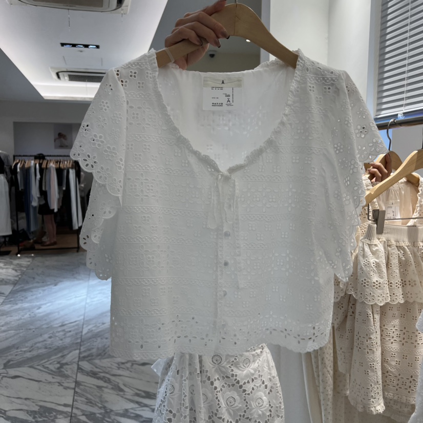 A東大門㊣代購女裝新品熱賣人氣時尚休閑職業推薦襯衫蕾絲衫A STORE襯衫/蕾絲衫圖色3