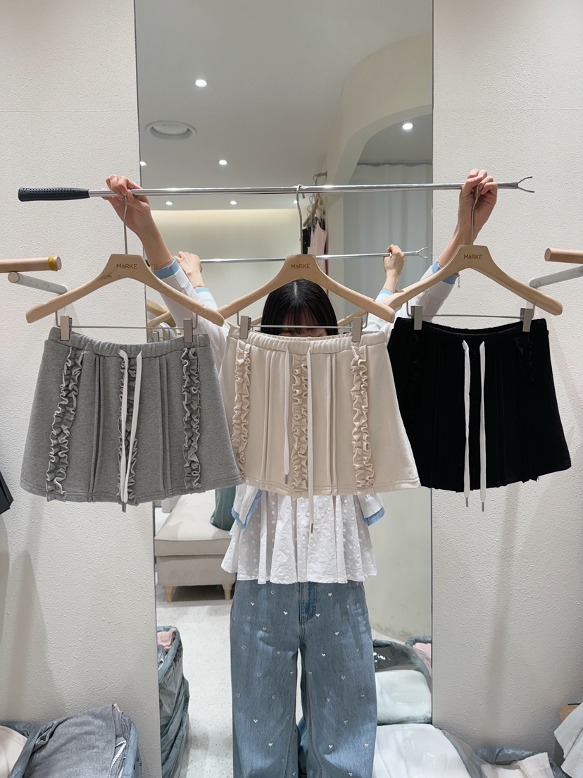 MARKE-P韓國直郵㊣女裝新品人氣熱賣時尚休閑職業裙褲荷葉邊MARKE-P裙褲