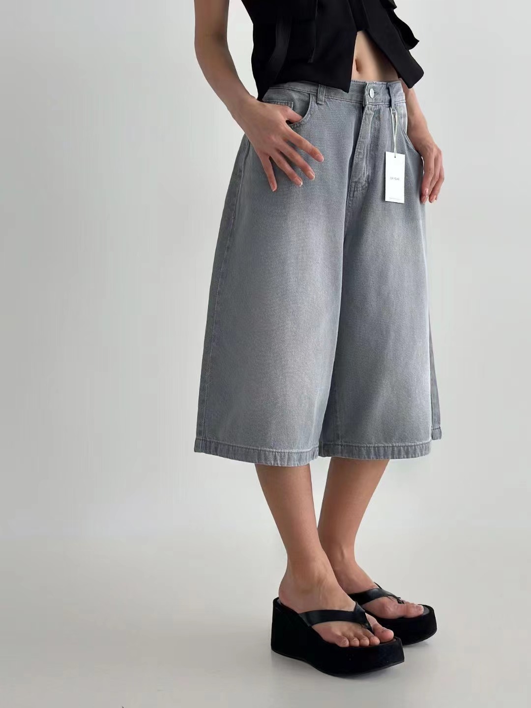 OH YEAH東大門㊣直郵女士新品熱賣休閑25春夏真品職業短褲OH YEAH短褲