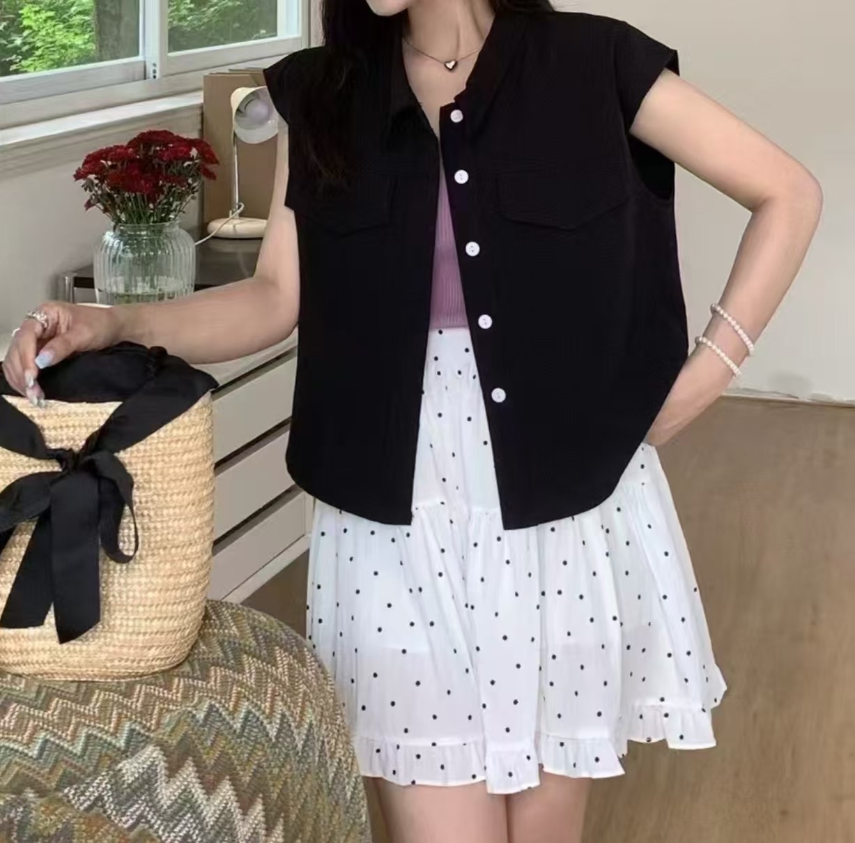 PICKS東大門㊣代購女裝新品推薦職業時尚25春夏熱賣襯衫蕾絲衫PICKS襯衫/蕾絲衫圖色3