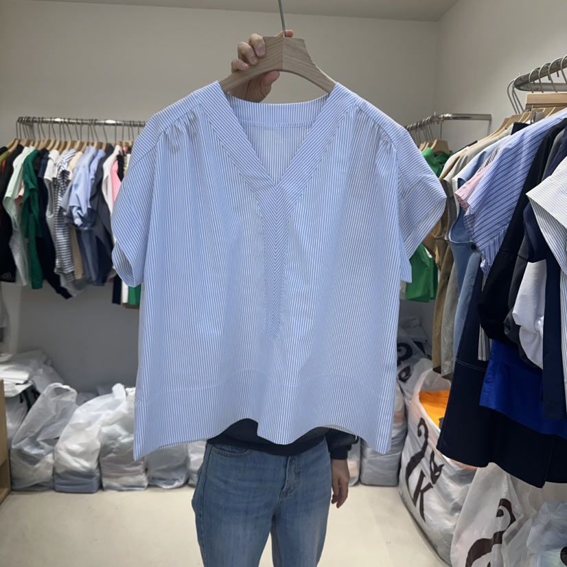 DA YLOG東大門㊣代購女裝新款休閑職業時尚25春夏襯衫蕾絲衫DA YLOG襯衫/蕾絲衫圖色2