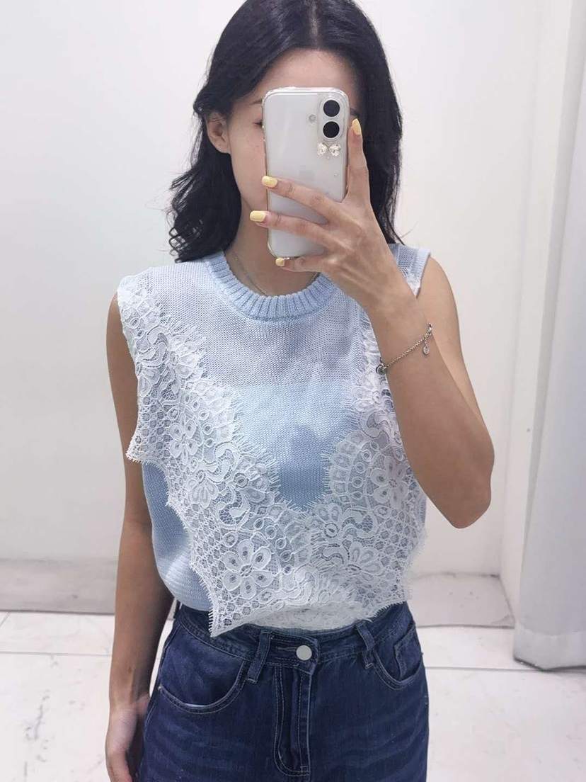 BLUE RIBBON韓國代購㊣女士新品真品推薦休閑25春夏吊帶背心BLUE RIBBON吊帶/背心