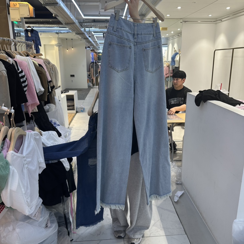SAGE BRUSH韓國代購㊣女裝新款人氣25春夏真品休閑熱賣牛仔褲SAGE BRUSH牛仔褲