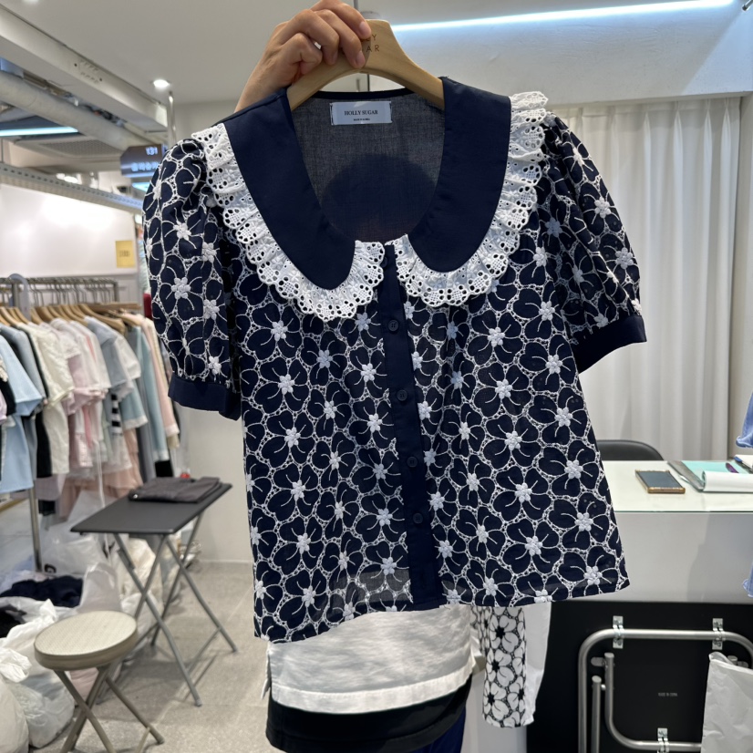 PIT A PAT東大門㊣直郵女士新品推薦真品休閑25春夏襯衫蕾絲衫PIT A PAT襯衫/蕾絲衫圖色2