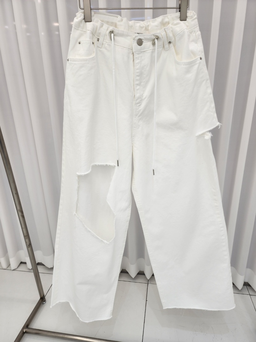 THE FIRST-Q韓國代購㊣女士新品25春夏休閑真品休閑褲棉質THE FIRST休閑褲