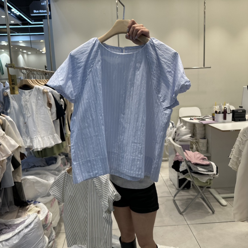 BLUE RIBBON東大門㊣實拍女士新品真品時尚推薦襯衫蕾絲衫BLUE RIBBON襯衫/蕾絲衫圖色2