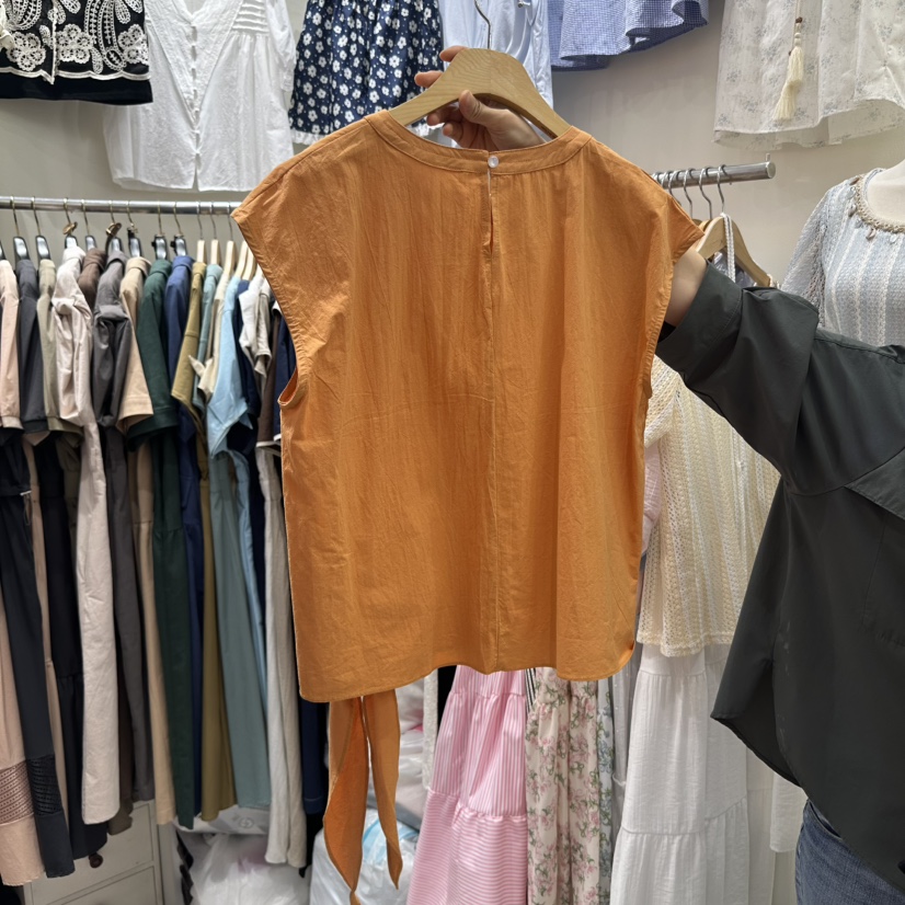 BIKINI東大門㊣實拍女裝新品職業休閑25春夏真品襯衫蕾絲衫BIKINI襯衫/蕾絲衫