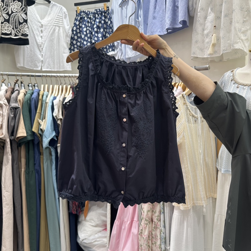 BIKINI東大門㊣實拍女士新品休閑推薦職業時尚25春夏吊帶背心BIKINI吊帶/背心圖色2