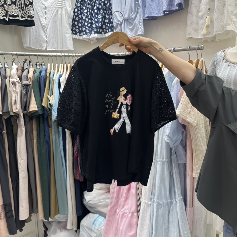 BIKINI韓國直郵㊣女裝新品真品25春夏人氣推薦熱賣襯衫蕾絲衫BIKINI襯衫/蕾絲衫圖色2