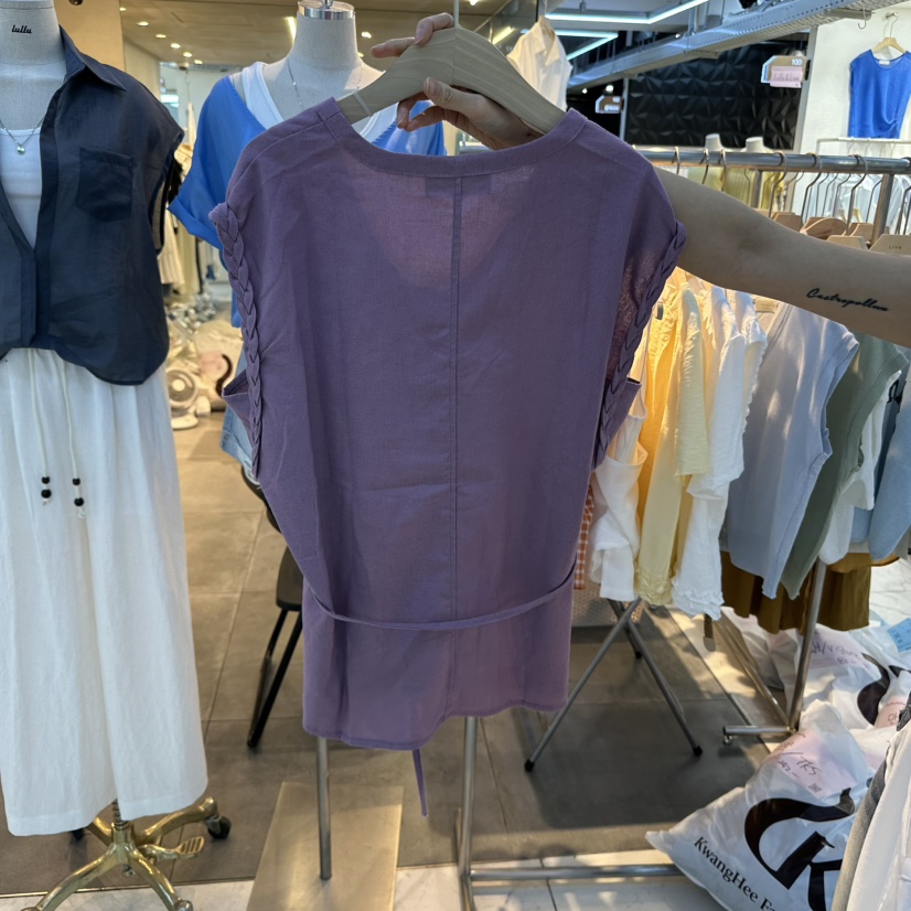 LULULALLA韓國代購㊣女士新品人氣熱賣25春夏時尚真品吊帶背心LULULALLA吊帶/背心