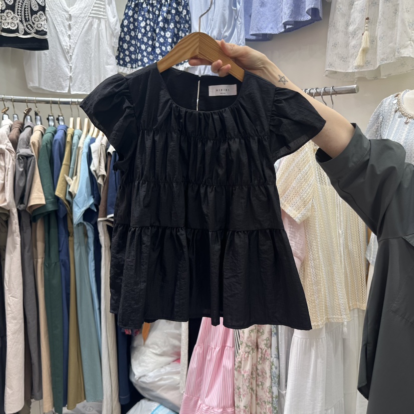 BIKINI韓國直郵㊣女士新品推薦職業熱賣休閑25春夏襯衫蕾絲衫BIKINI襯衫/蕾絲衫圖色3