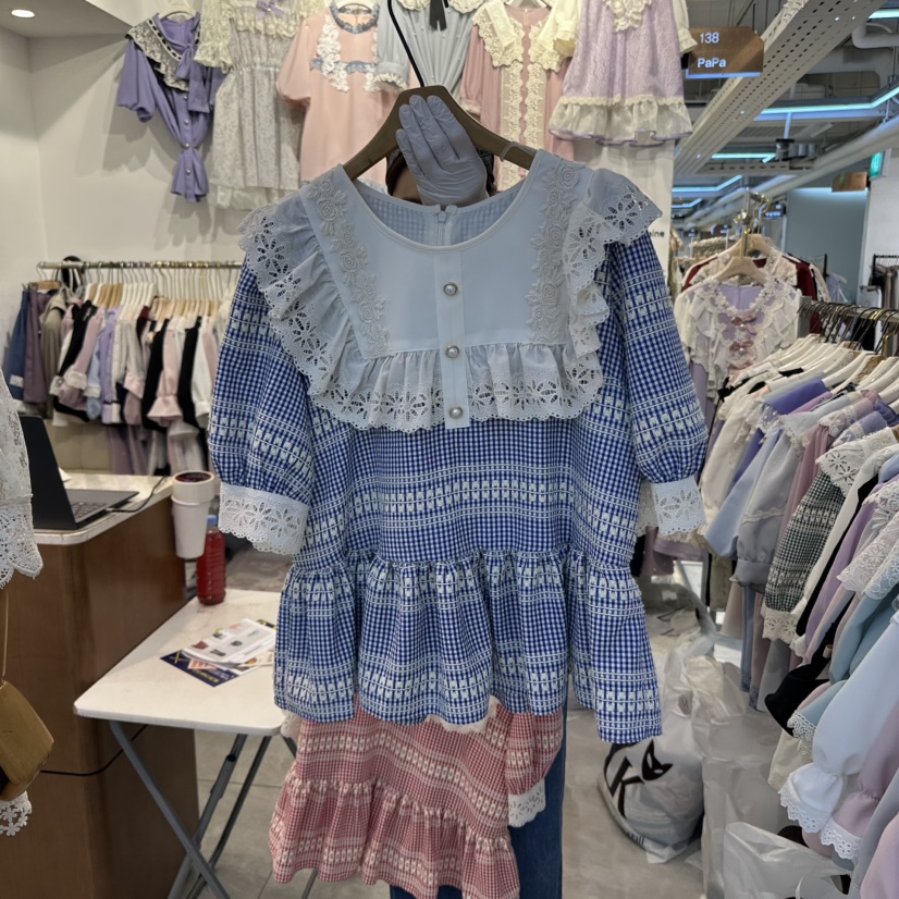 PAPA韓國直郵㊣女士新款職業人氣真品時尚熱賣休閑襯衫蕾絲衫PAPA襯衫/蕾絲衫圖色2