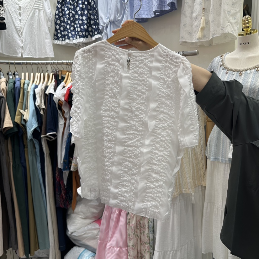 BIKINI韓國直郵㊣女士新品推薦真品時尚熱賣職業襯衫蕾絲衫BIKINI襯衫/蕾絲衫