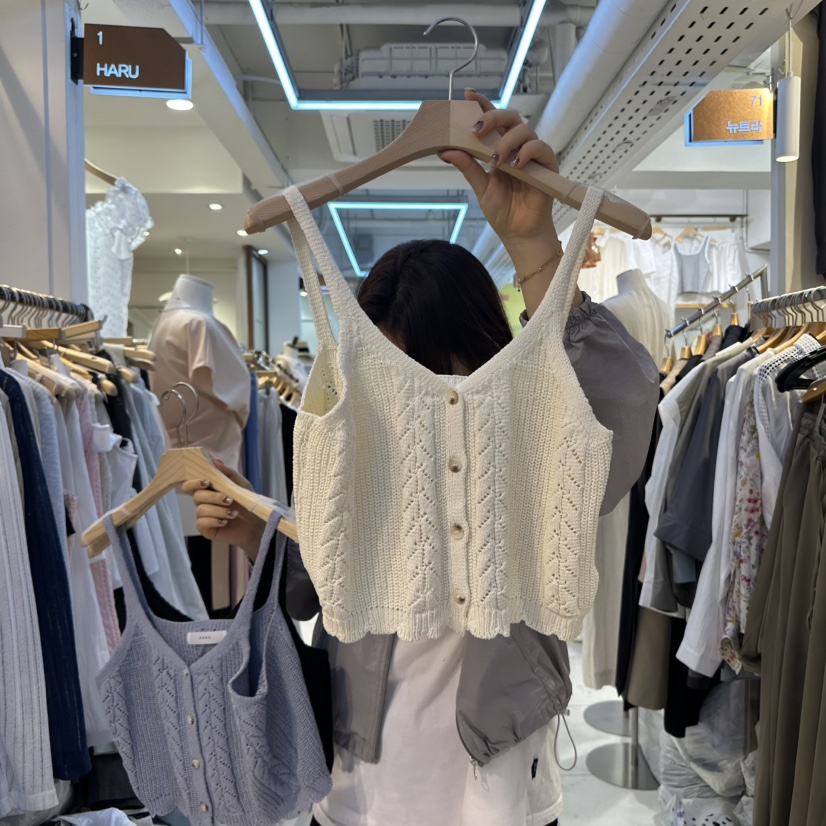 HARU韓國代購㊣女裝新款休閑推薦25春夏時尚真品職業吊帶背心HARU吊帶/背心