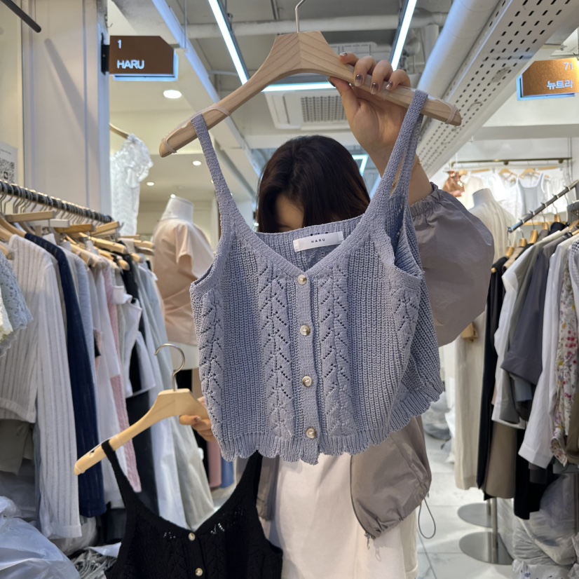 HARU韓國代購㊣女裝新款休閑推薦25春夏時尚真品職業吊帶背心HARU吊帶/背心圖色2
