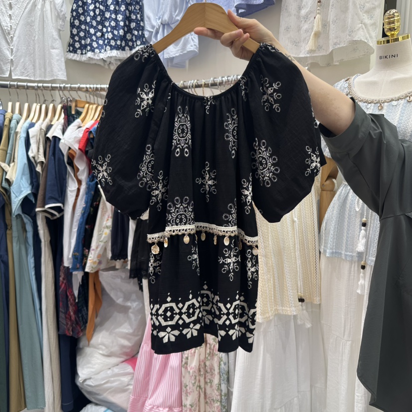 BIKINI東大門㊣直郵女士新品休閑人氣職業時尚熱賣襯衫蕾絲衫BIKINI襯衫/蕾絲衫圖色2