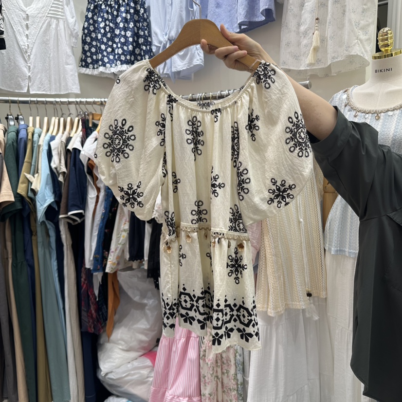 BIKINI東大門㊣直郵女士新品休閑人氣職業時尚熱賣襯衫蕾絲衫BIKINI襯衫/蕾絲衫圖色3