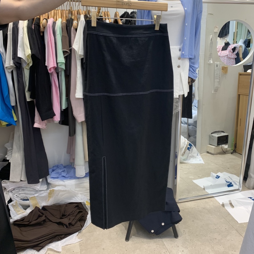 DUPLO東大門㊣直郵女裝新品25春夏休閑熱賣時尚半身裙中短裙DUPLO半身裙/中短裙圖色2