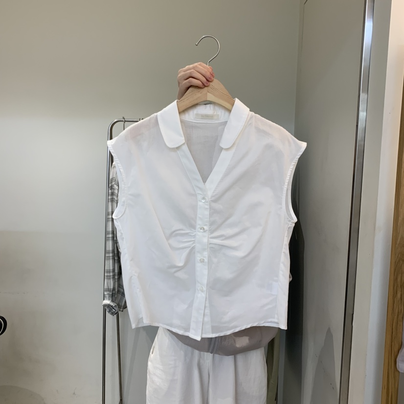 OUTRENE韓國代購㊣女士新款時尚職業25春夏休閑真品襯衫蕾絲衫OUTRENE襯衫/蕾絲衫