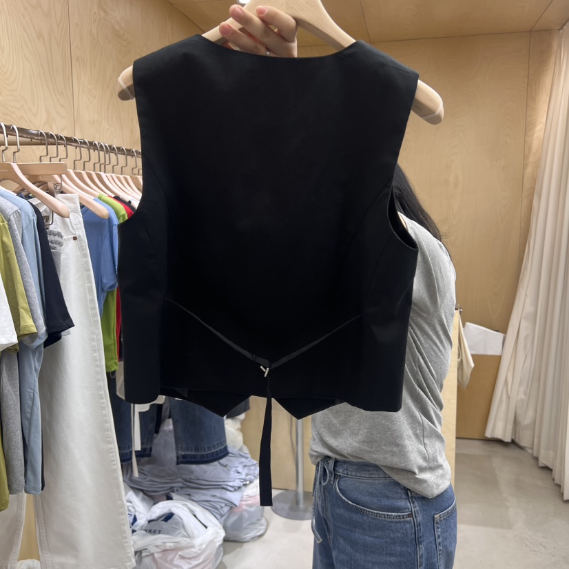 PLEASURE東大門㊣代購女士新品25春夏職業推薦真品人氣馬甲PLEASURE馬甲