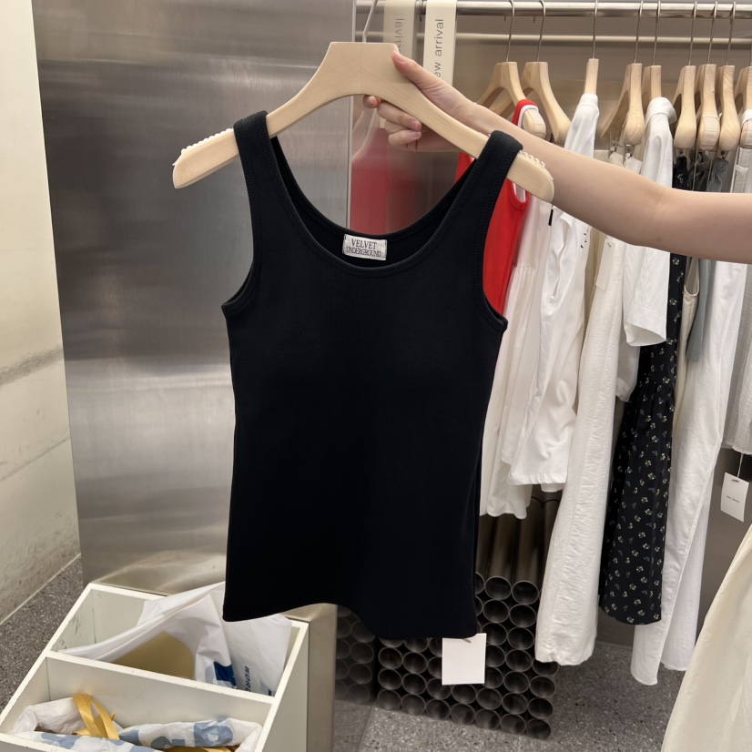 VELVET UNDERGROUND東大門㊣實拍女裝新品25春夏熱賣吊帶背心VELVET UNDERGROUND吊帶/背心