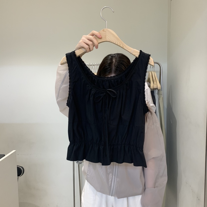 OUTRENE東大門㊣實拍女士新品人氣25春夏時尚熱賣職業吊帶背心OUTRENE吊帶/背心圖色3
