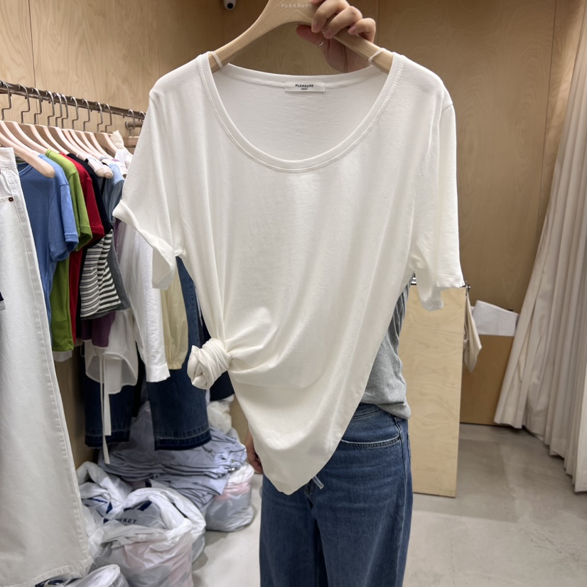 PLEASURE東大門㊣直郵女士新款熱賣25春夏真品時尚推薦休閑T恤PLEASURET恤圖色2