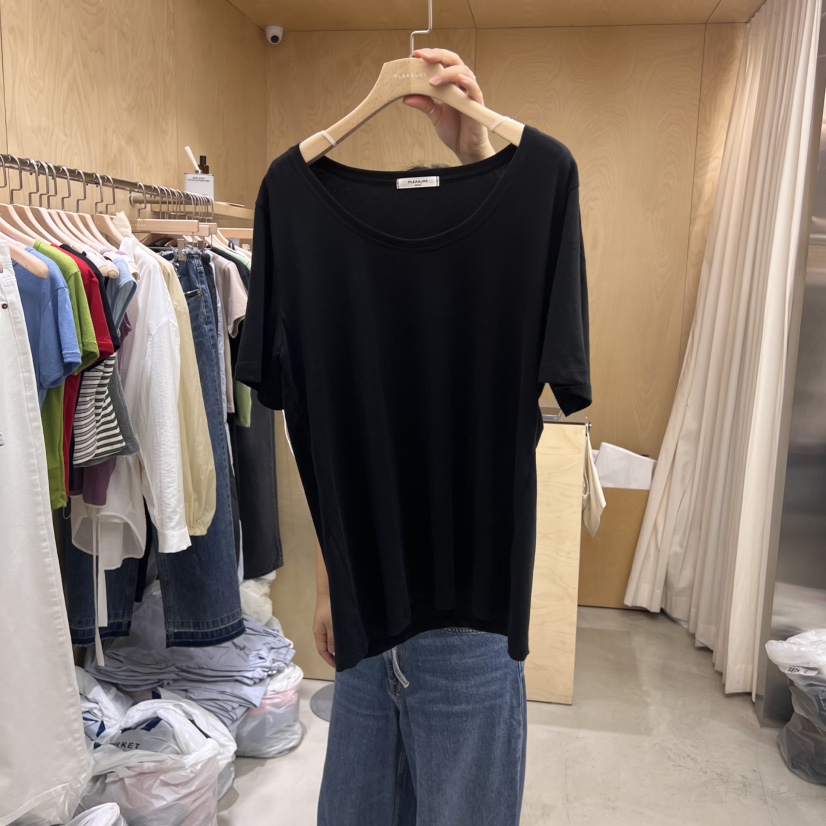 PLEASURE東大門㊣直郵女士新款熱賣25春夏真品時尚推薦休閑T恤PLEASURET恤圖色4