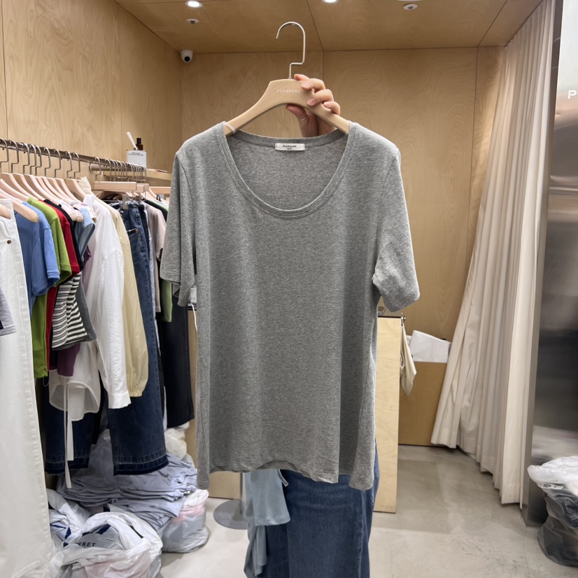 PLEASURE東大門㊣直郵女士新款熱賣25春夏真品時尚推薦休閑T恤PLEASURET恤圖色5