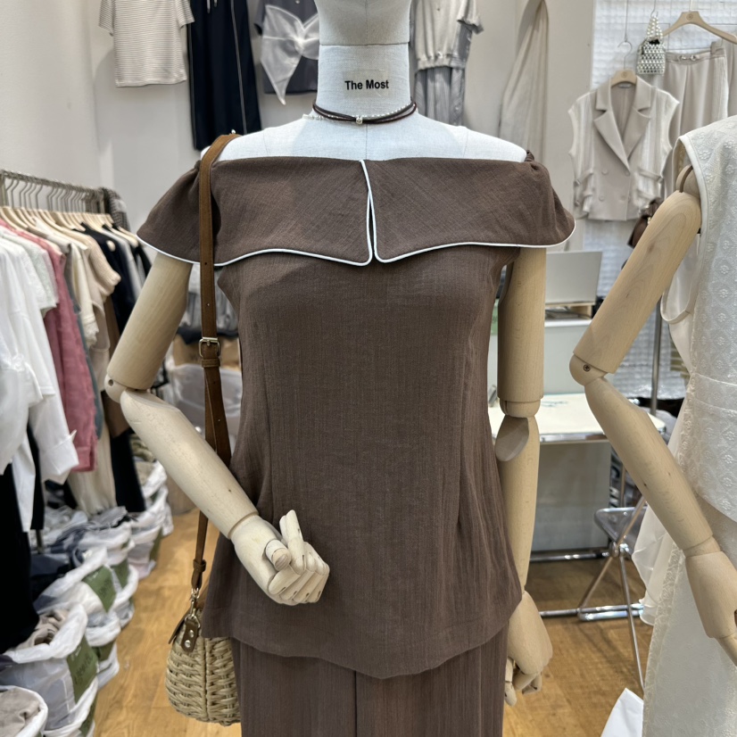 THE MOST-Q東大門㊣代購女裝新款熱賣時尚人氣襯衫蕾絲衫THE MOST襯衫/蕾絲衫